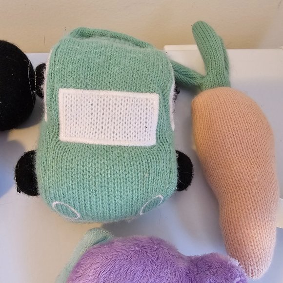 Baby Plush Toys Lot of 5 Cloud Island Knit Tractor Car Rattle Itzy Ritzy Dragon+ - Picture 4 of 8